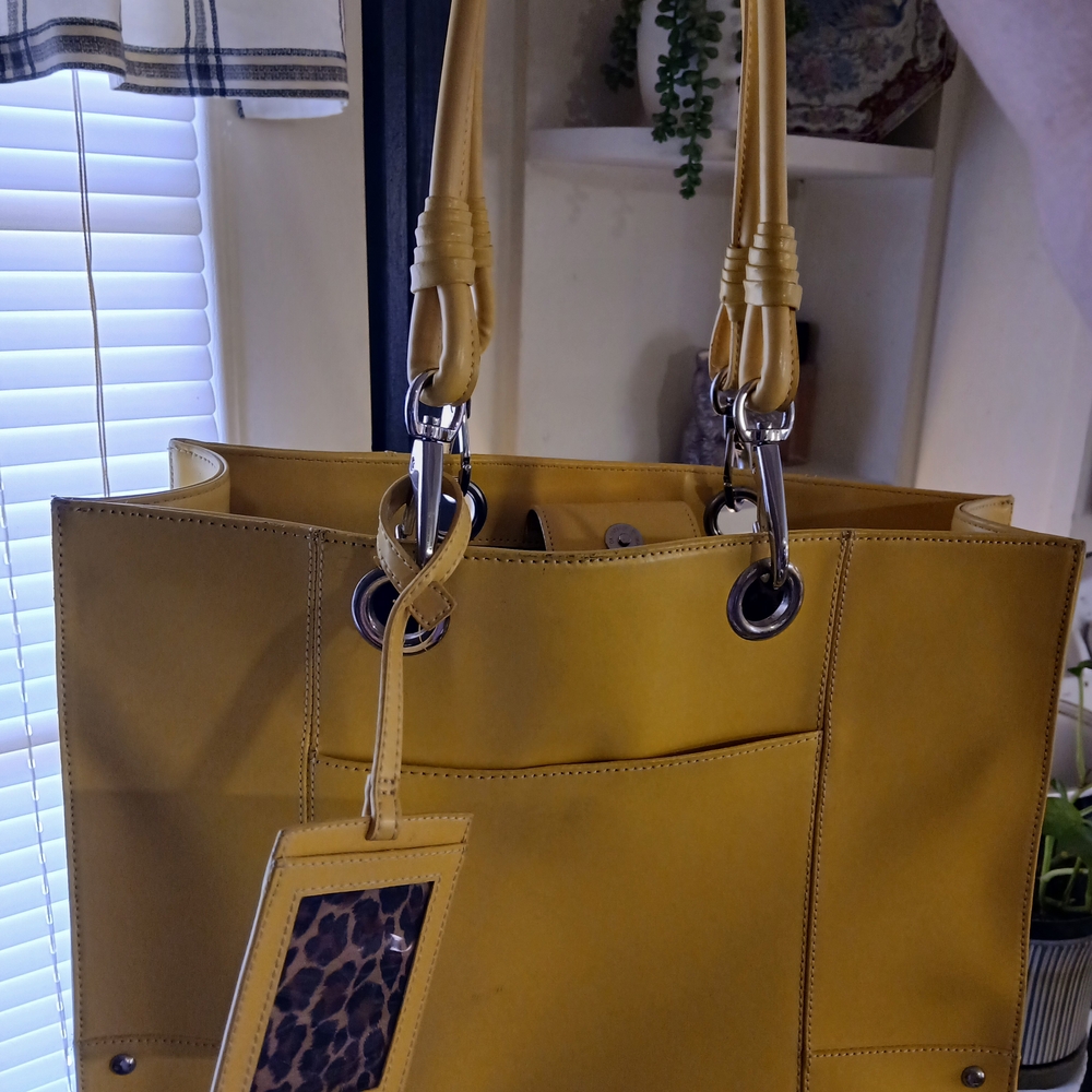 Wilsons Leather Mustard Yellow Tote